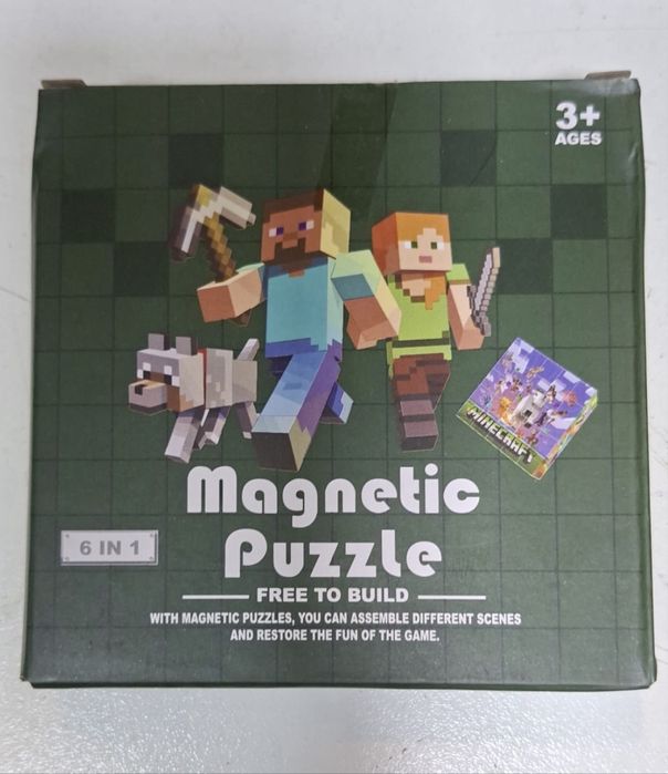 Магнитни конструктори Майнкрафт в луксозна кутия, Minecraft