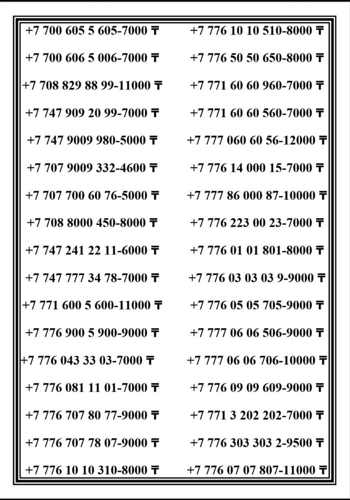 Красивые номера Теле2 Алтел. Vip numbers