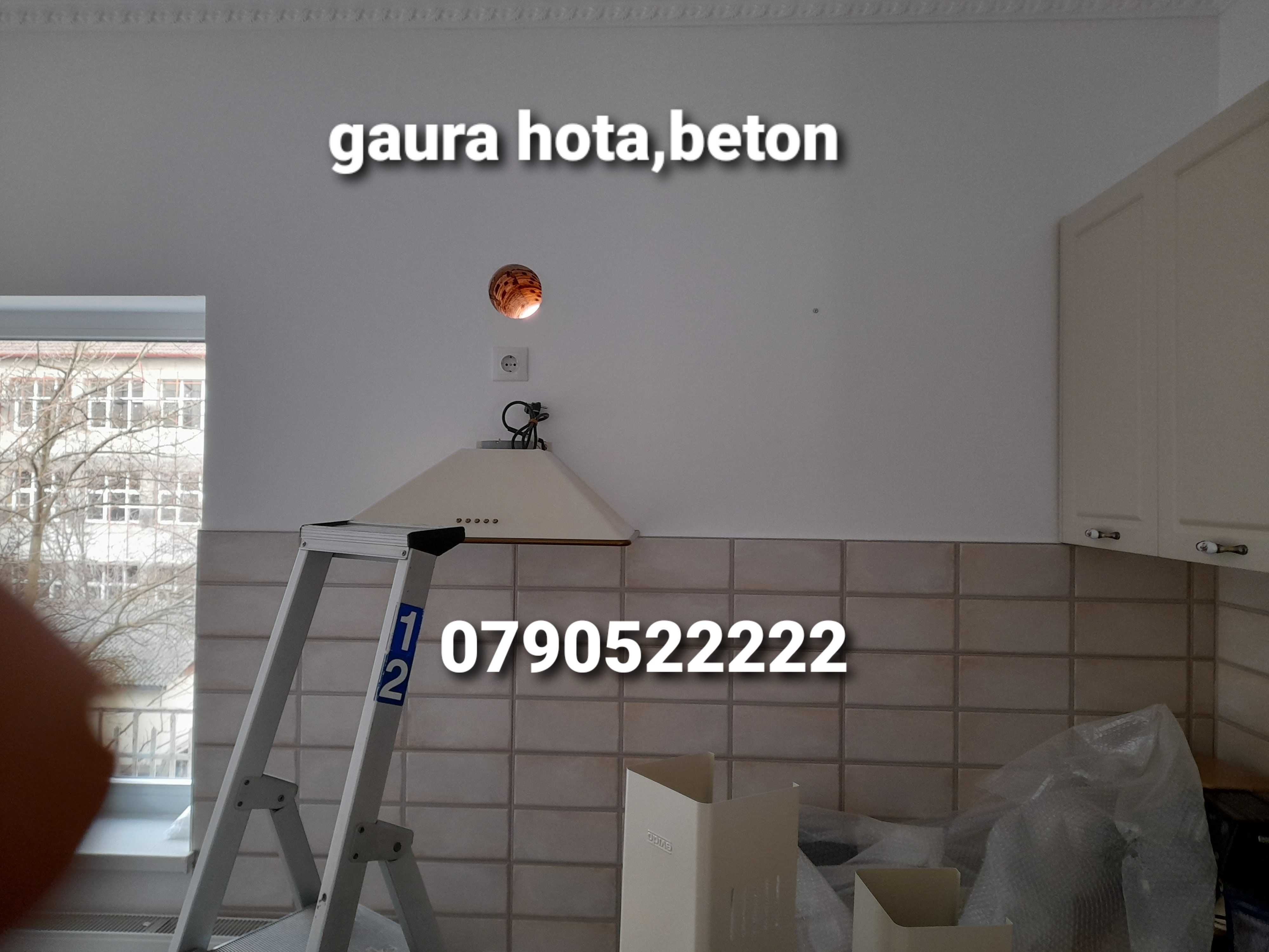 gaura hota,carotare beton,ventilatie,carota,horn,centrala,vid Ø350