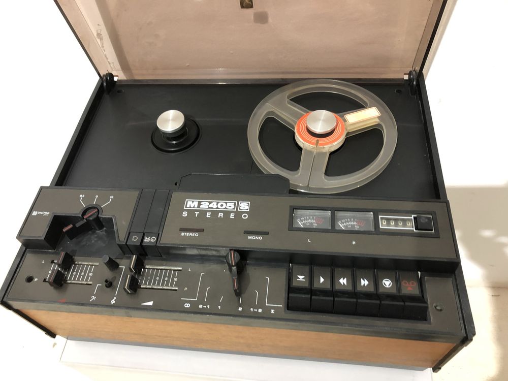 Magnetofon Unitra M 2405 S, Stereo cu 2 Boxe; Obiect Decor Vintage