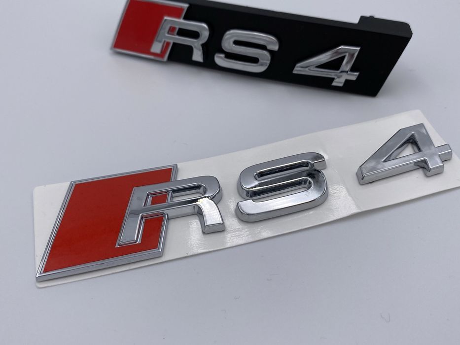 Set Embleme Audi RS4 crom