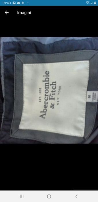 Geaca cu puf Abercrombie&Fitch mas M