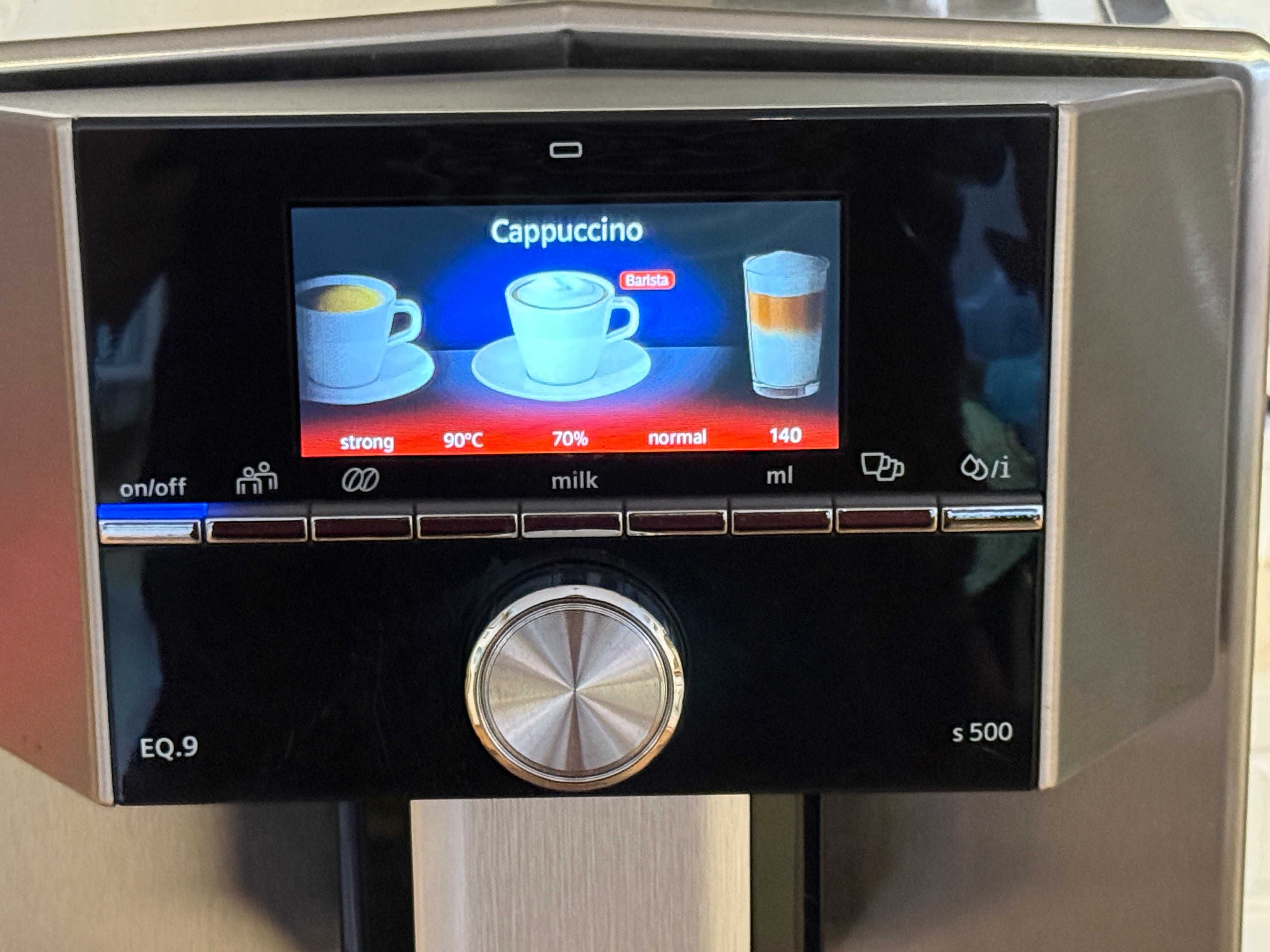Кафе Автомат Siemens EQ9 s500`Espresso,Cappuccino,Latte,Ristretto