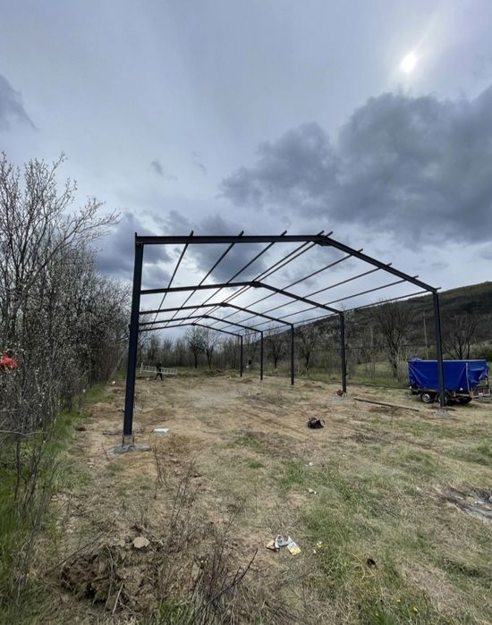 Vand structura metalica de pe stoc 12×20×4 din profile ipe 200 ferme s