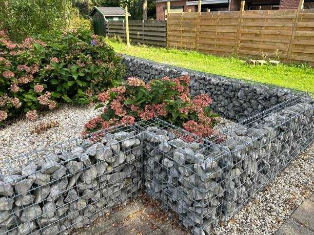 Executare, montare gabioane - jardiniere, terasare, fire-pit, mobilier