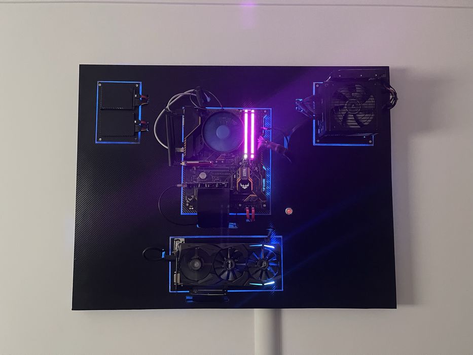 PC Wallmounted Gaming video GTX 1060 Strix + baza TUF Z370-PLUS