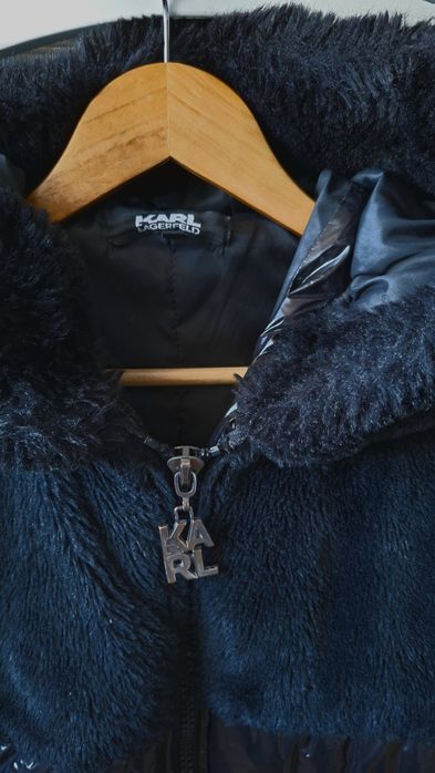 Зимно яке черно с пух