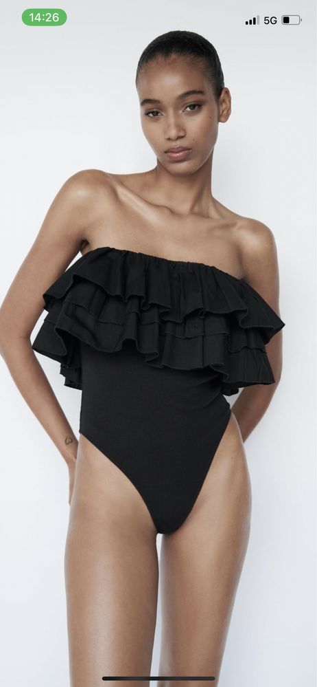 Сет пола панталон и тениска боди нови Zara Зара XS S M