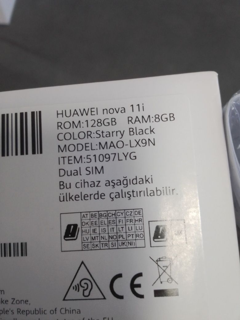 Huawei Nova 11i 8GB 128GB Нов Кутия Гаранция