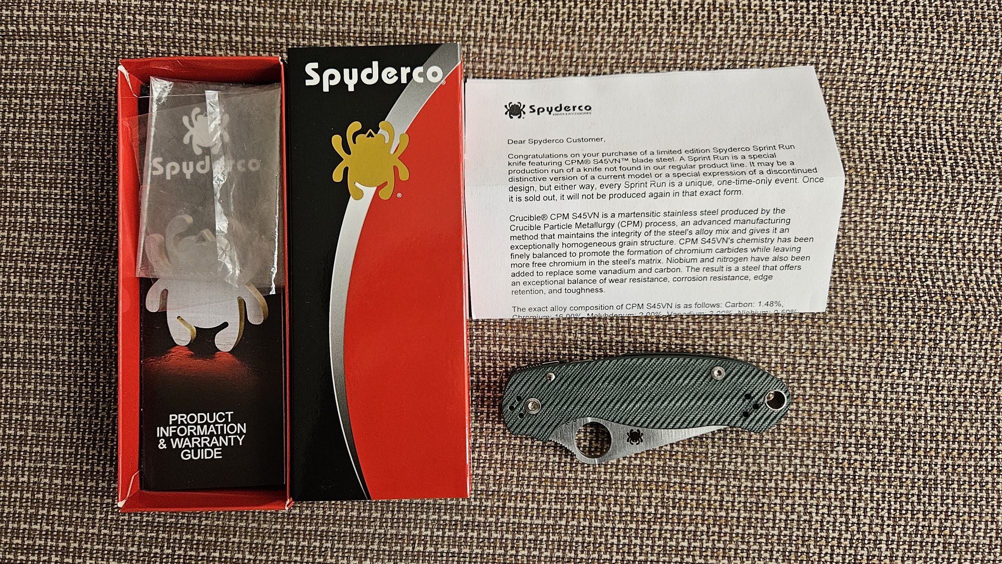 Сгъваем нож Spyderco Para 3 sprint run