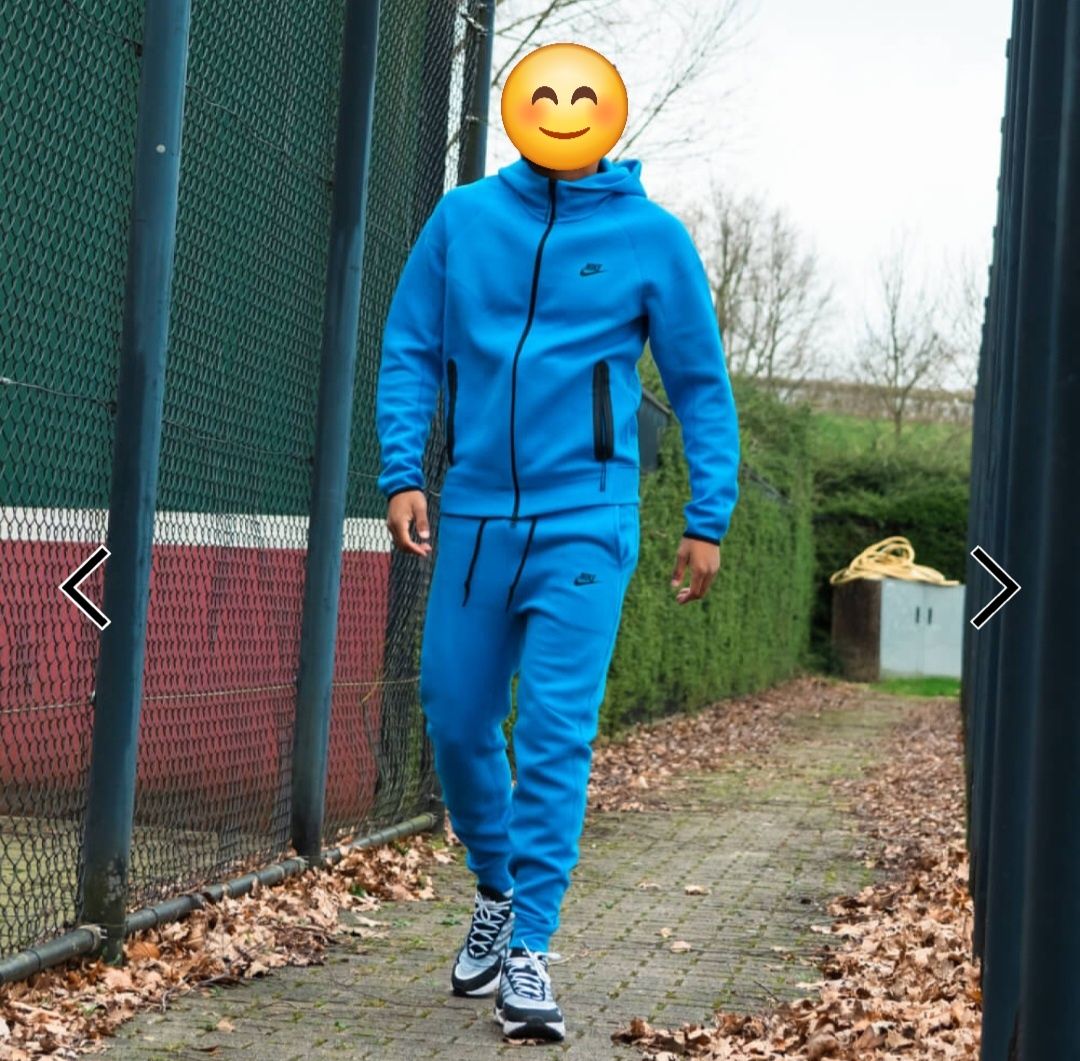 Nike tech  екип в син цвят 158-170