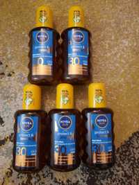 Ulei de plaja spray Nivea Sun protect & bronze cu f.p.30 la 200 ml.