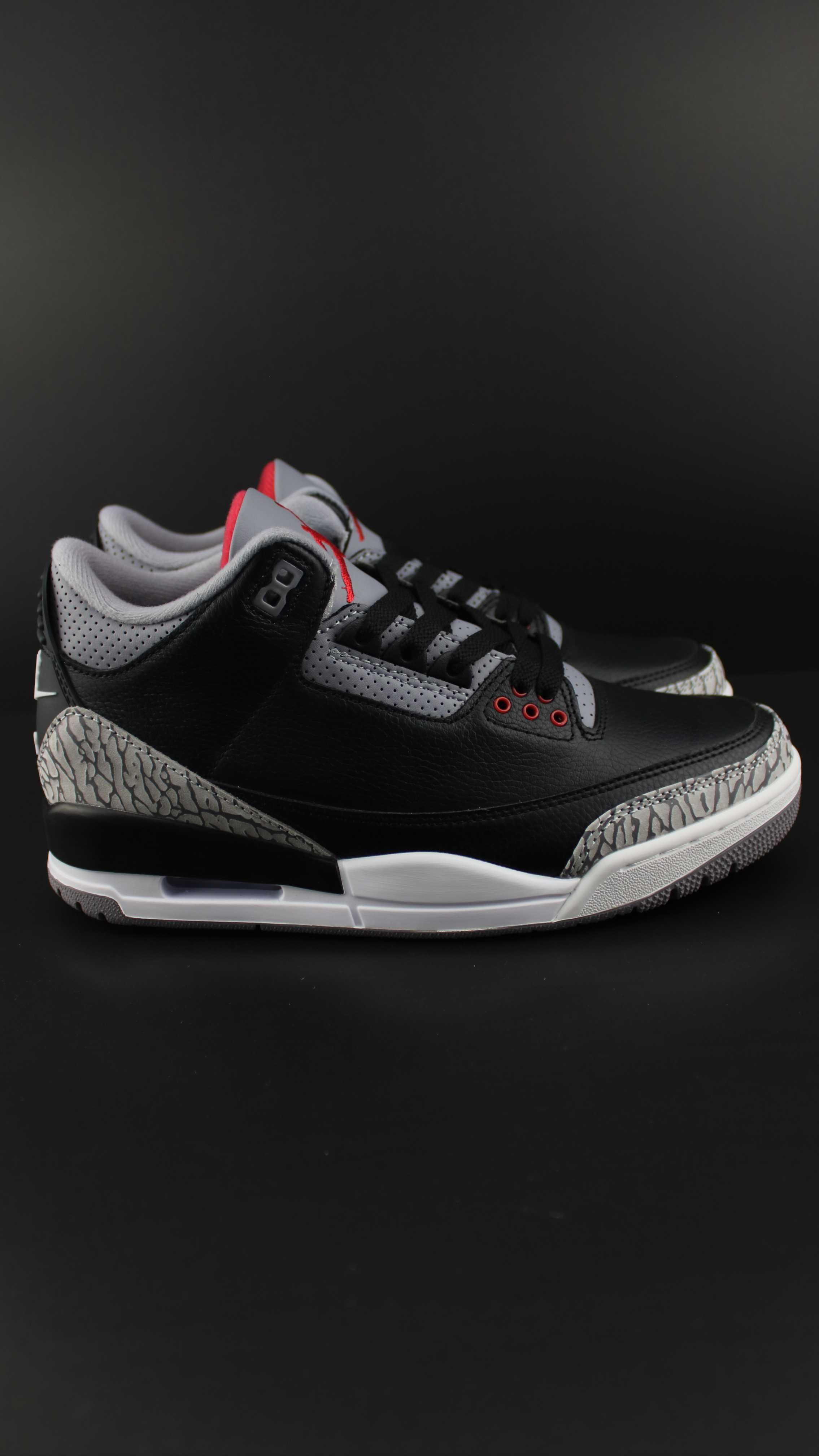 Air Jordan 3 Retro Black Cement + CADOU
