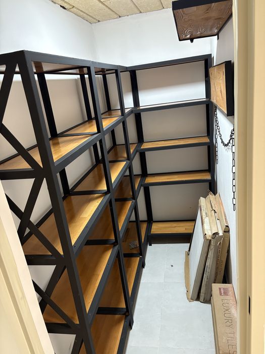 Raft stil induatrial , lemn natural fag ultra rezistent