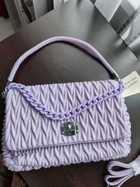 Дамска нова чанта в бебешко лилав цвят