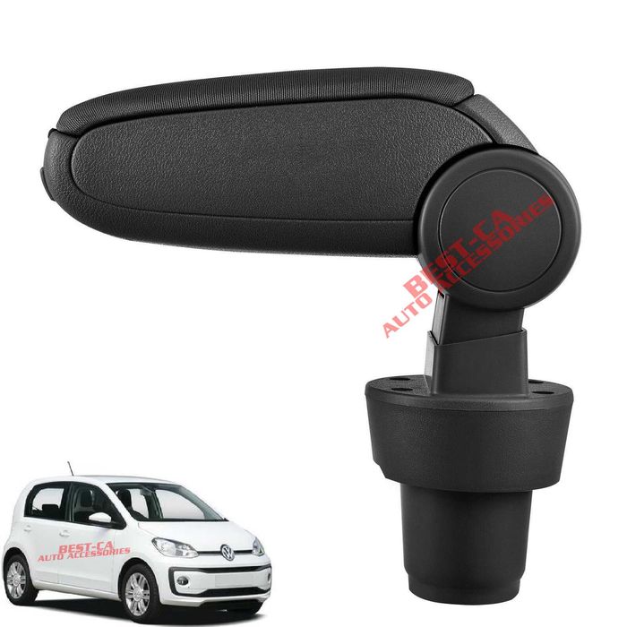 Текстилен черен подлакътник за Фолксваген ЪП / VW UP 2011-2019