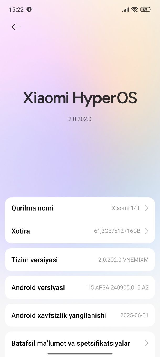 Xiaomi 14 T hotirasi 12 512