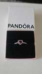 Inel Pandora cu inima rosie original