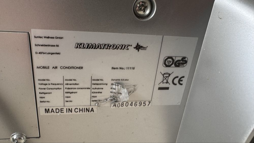 Aer conditionat mobil Klimatronic cu telecomanda , 9000 BTU