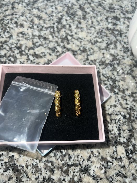 Cercei impletiti de argint