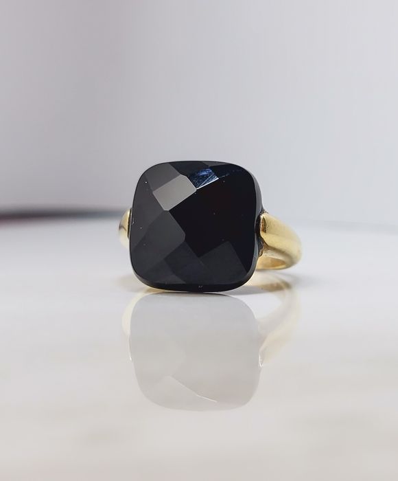 Inel din aur de 14K cu onix – mărimea 52, gramaj 4,96 gr