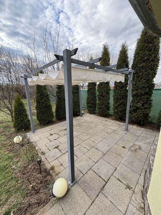 Pergola cu prelata terasa