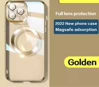 Iphone 11 12 PRO MAX - Husa Silicon Thin 0,2mm Lucioasa Cerc Magnetic