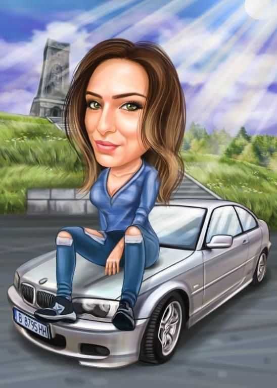 Дизайн на ЗАБАВНИ КАРИКАТУРИ с рамка за подарък!