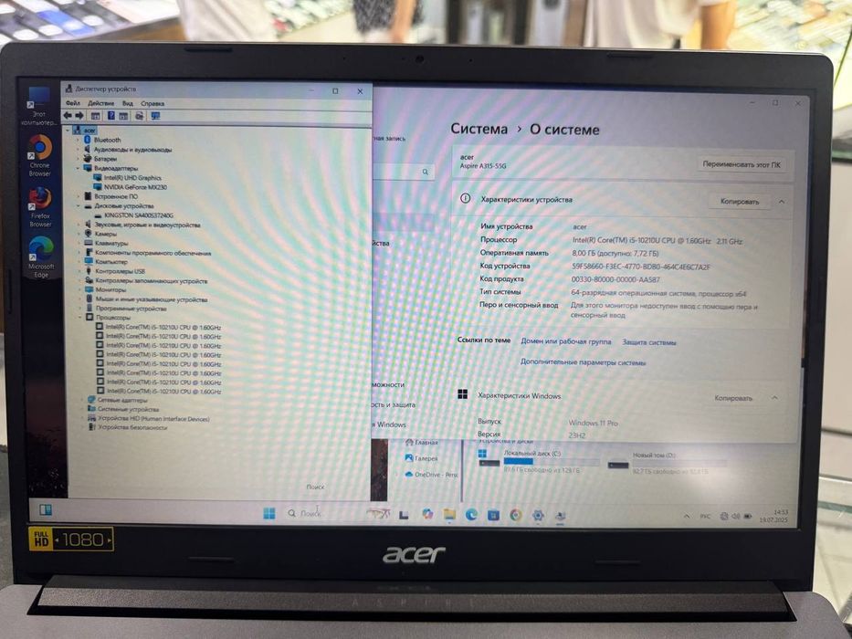 Notebook acer Aspire 3