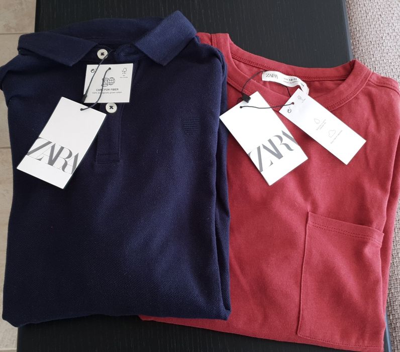 Батник и лонгслив Zara на мальчика 13-14 лет, 164см, новые.