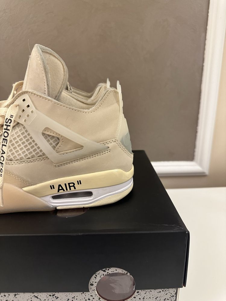 Jordan 4 Off White Sail