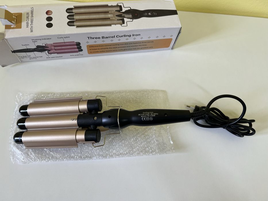 Ondulator par - Three Barrel Curling Iron