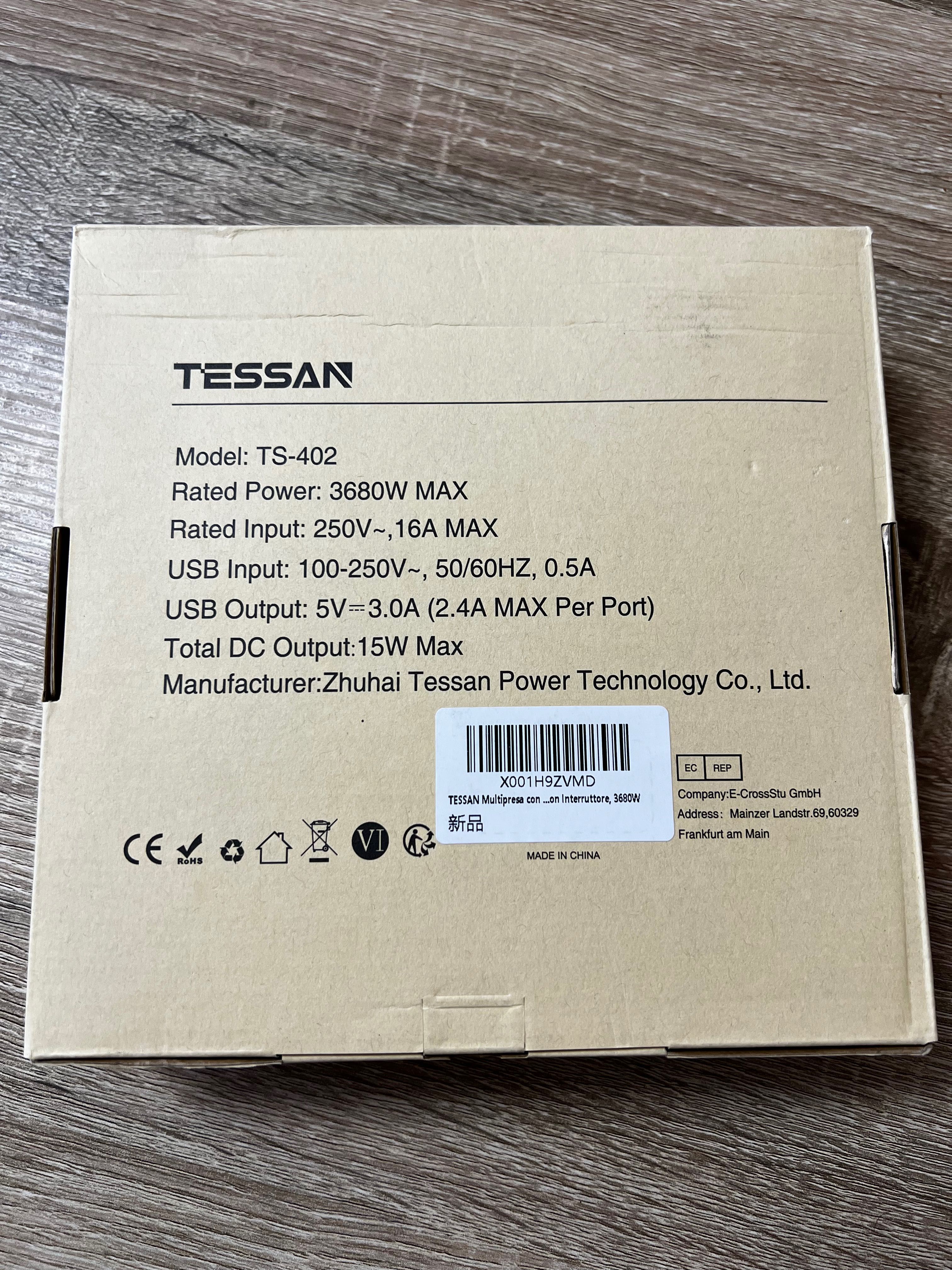 TESSAN priza cu prelungitor 3800w