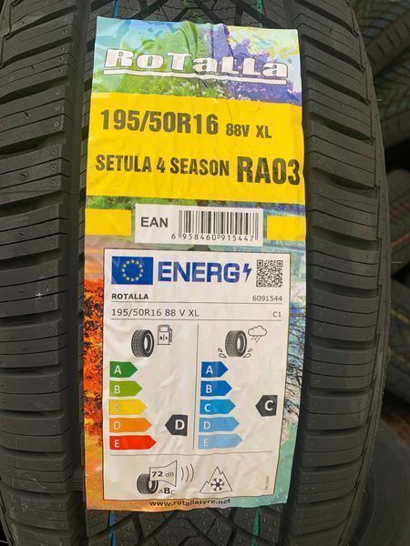 Нови всесезонни гуми ROTALLA SETULA 4 SEASON 195/50R16 88V XL НОВ DOT