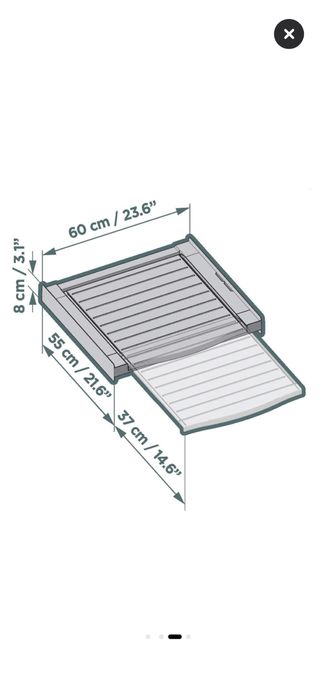 Kit de suprapunere universal Meliconi, a uscatorului pe masina