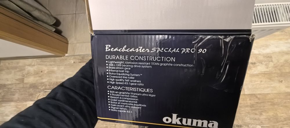 Макара Окума beachcaster speclar pro90