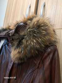 Дамско кожено палто
