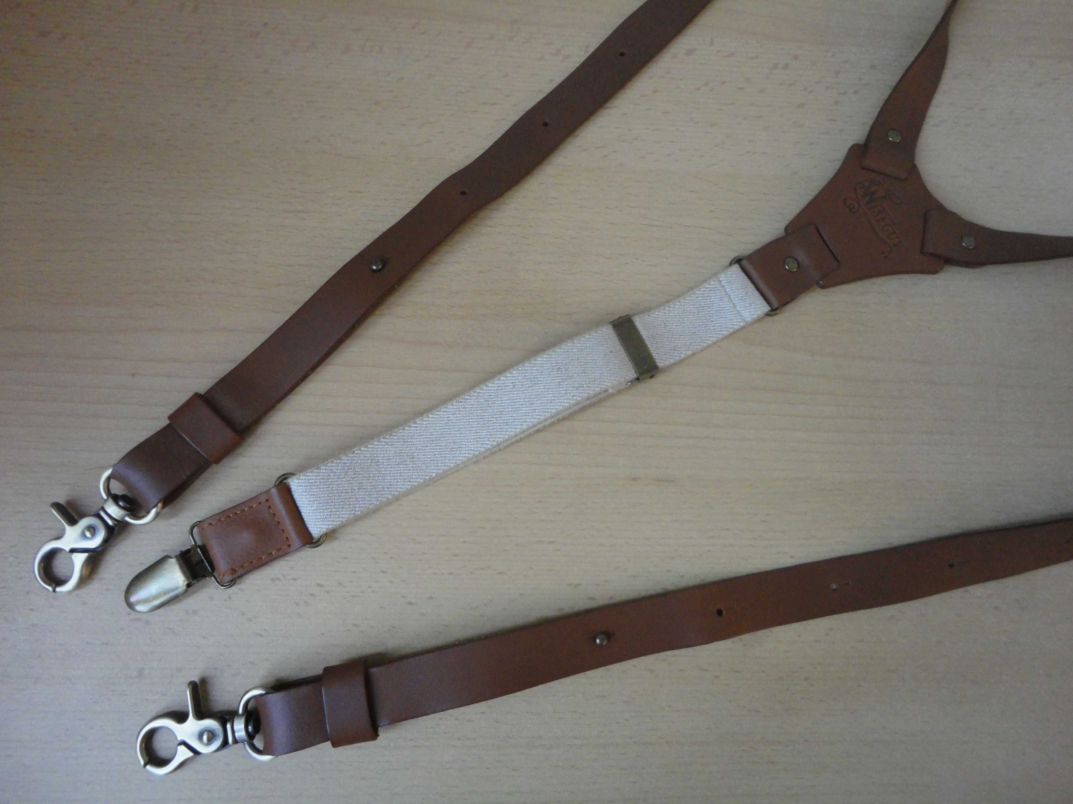 Wiseguy Suspenders/нови/естествена кожа/тиранти