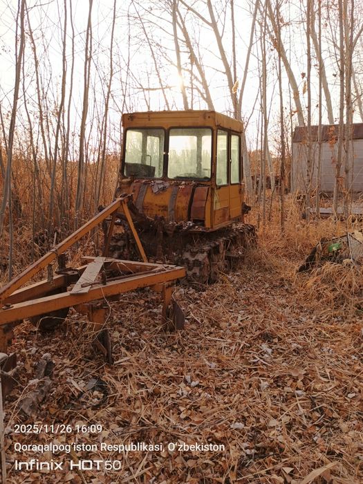 Дт 75 Булдозер плуги билан