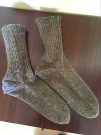 Ръчно плетени чорапи от домашна вълна