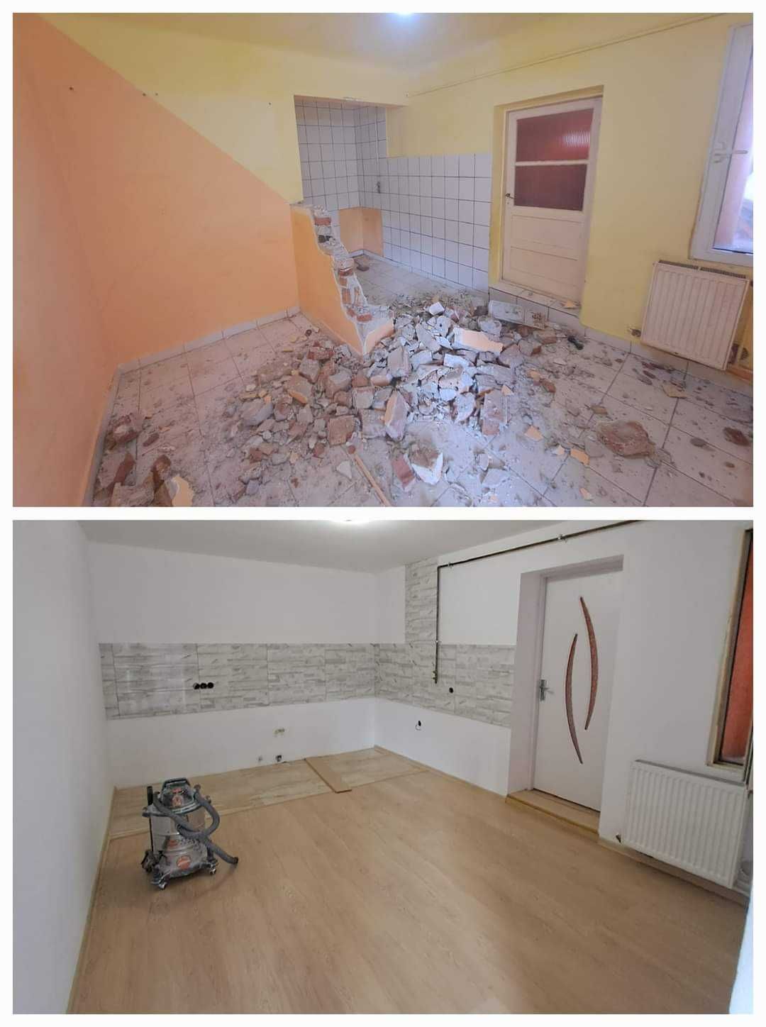 Renovare/finisaje interioare, aplicare vopsea cu efecte decorative