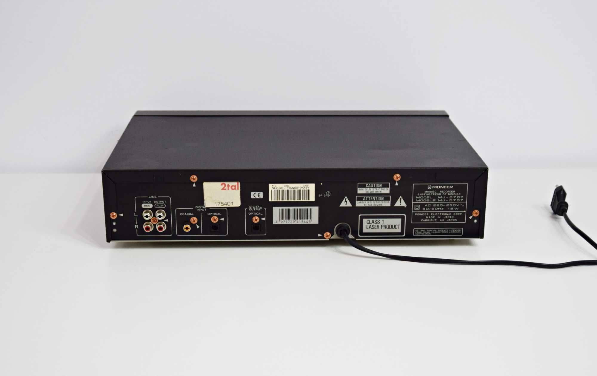 Minidisc Recorder Pioneer MJ-D 707