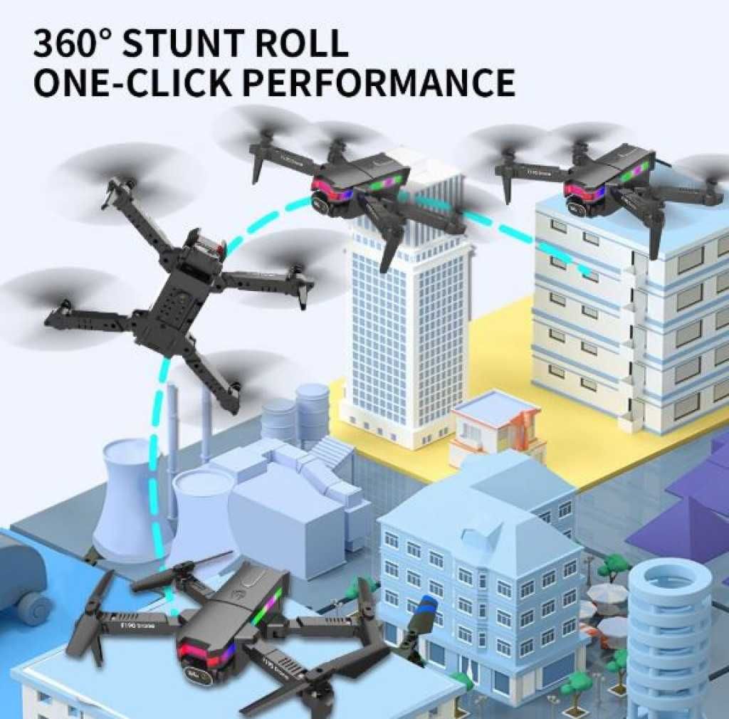 Дрон F190 с 4K камера, LED светлини и WiFi –