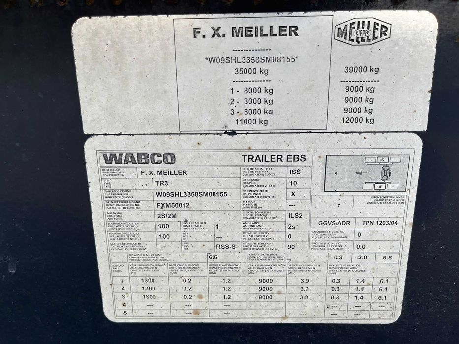 Vand Man tgx 440 automata 2008 / Remorca Meiller 2010