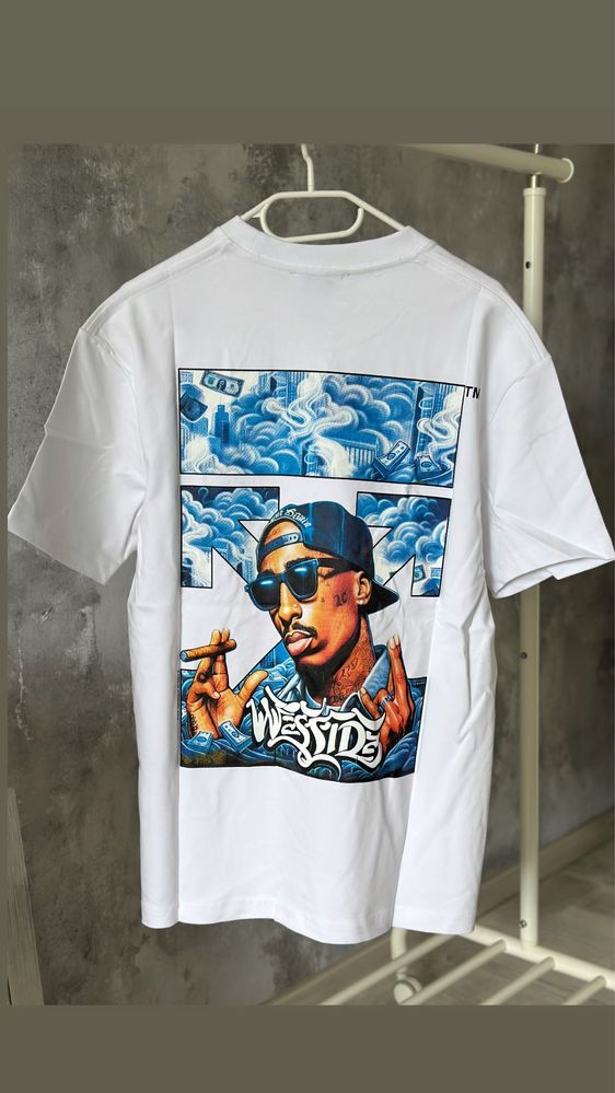 Tricou OFF White 2Pac amiri trapstar balenciaga