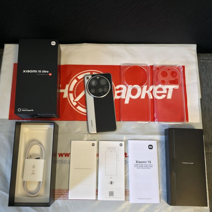 КАТО НОВ 512GB Xiaomi 15 Ultra 5G Техномаркет Гаранция 2027 Silver