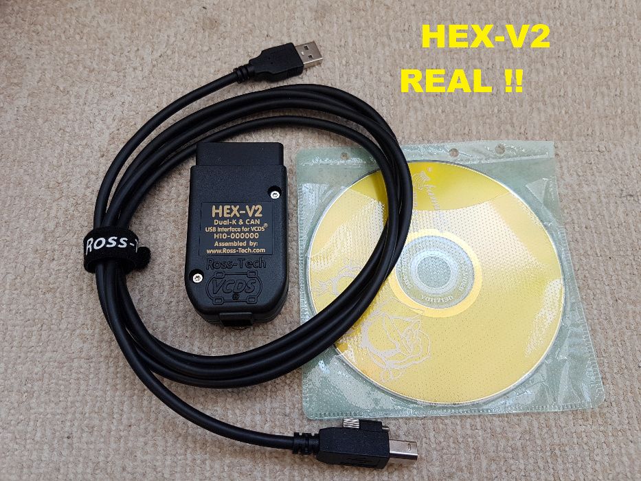 VagCom Hex V2, VCDS 22.10 HW 1:1 original ARM STM32F405, full VIN, MQB