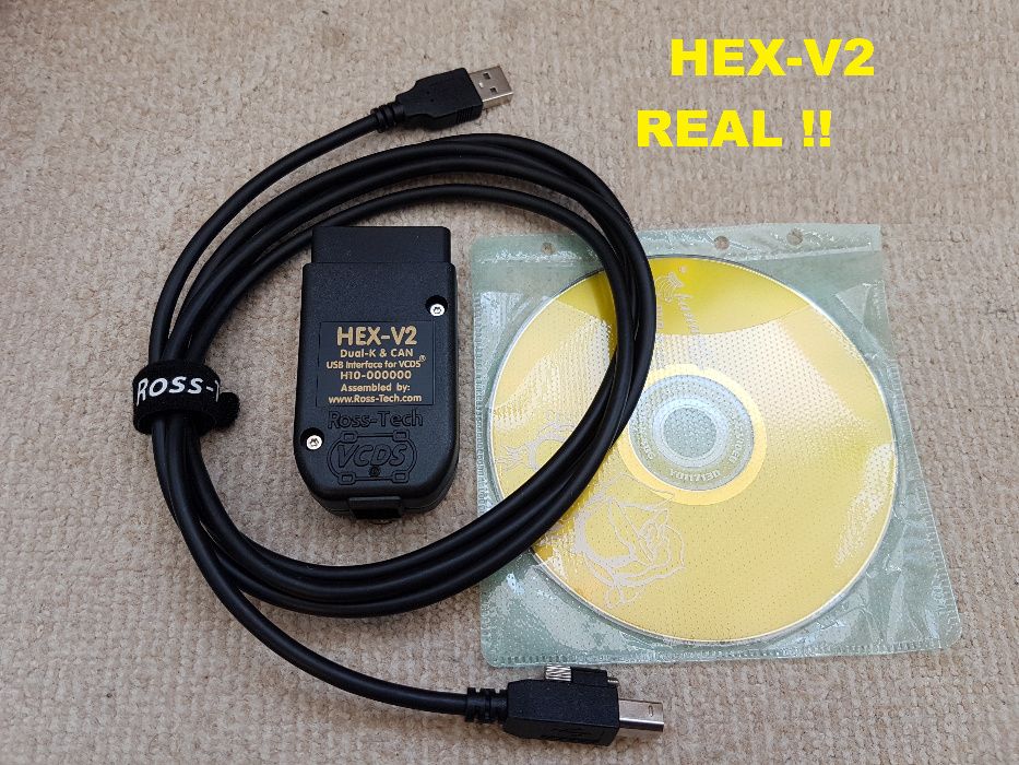 VagCom Hex V2, VCDS 24.7 HW 1:1 original ARM STM32F405, full VIN, MQB