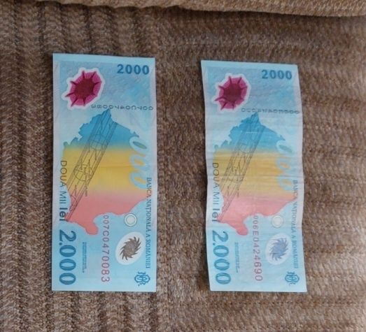 Vând/schimb colectie de monezi și  bancnote 2000 lei