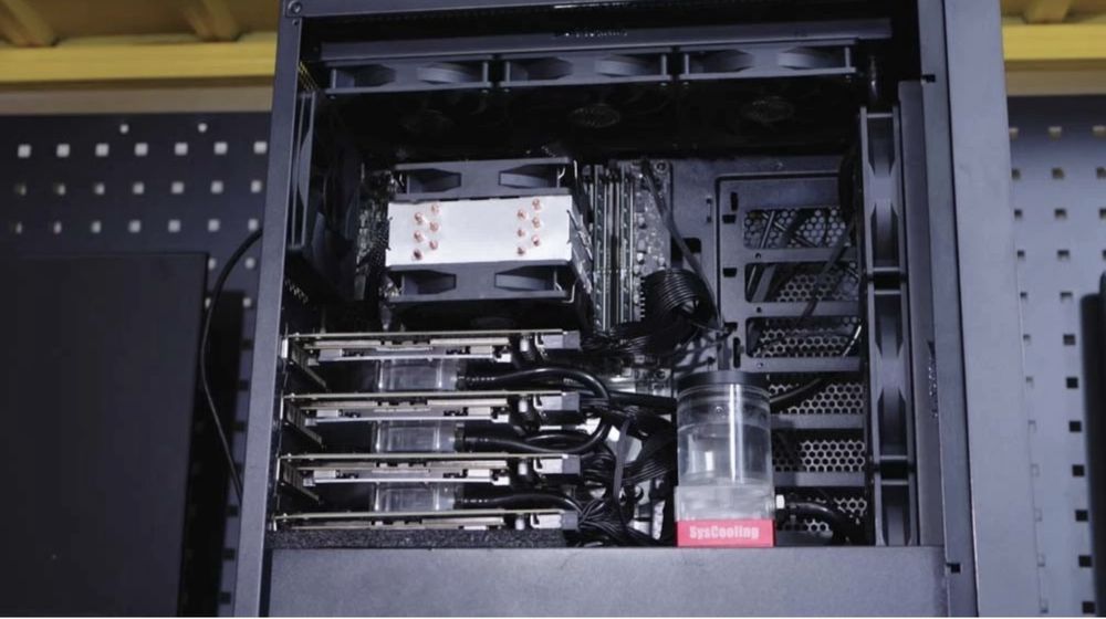 Server AI GPU 4× NVIDIA V100 32GB - 128GB VRAM NVLink Deep Learning